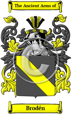 Brodén Family Crest/Coat of Arms