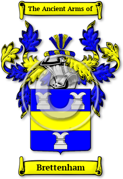 Brettenham Family Crest Download (jpg) Legacy Series - 150 DPI