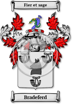 Bradeferd Family Crest Download (jpg) Legacy Series - 150 DPI