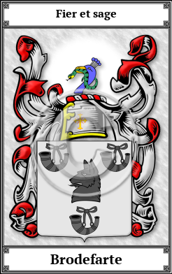 Brodefarte Family Crest Download (JPG) Book Plated - 600 DPI