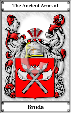 Broda Family Crest Download (JPG)  Book Plated - 150 DPI