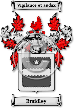 Braidley Family Crest Download (jpg) Legacy Series - 150 DPI