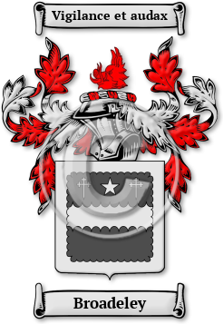 Broadeley Family Crest Download (jpg) Legacy Series - 150 DPI