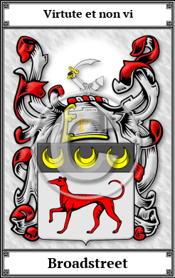 Broadstreet Family Crest Download (JPG) Book Plated - 600 DPI