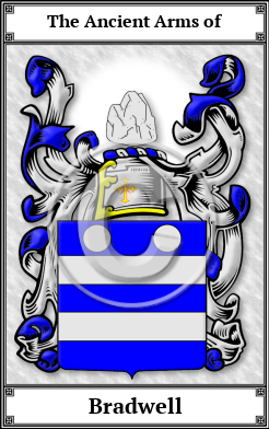 Bradwell Family Crest Download (JPG)  Book Plated - 150 DPI