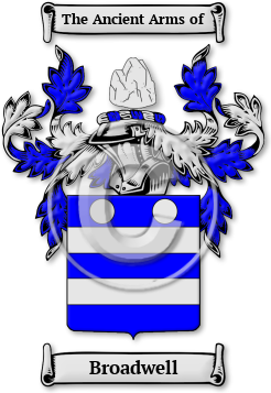 Broadwell Family Crest Download (jpg) Legacy Series - 150 DPI