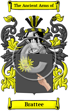Brattee Family Crest/Coat of Arms