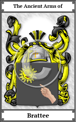 Brattee Family Crest Download (JPG)  Book Plated - 150 DPI