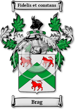 Brag Family Crest Download (JPG) Legacy Series - 600 DPI