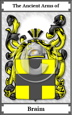 Braim Family Crest Download (JPG)  Book Plated - 150 DPI