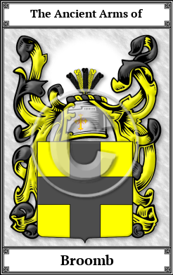 Broomb Family Crest Download (JPG)  Book Plated - 150 DPI