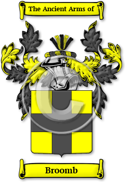 Broomb Family Crest Download (jpg) Legacy Series - 150 DPI