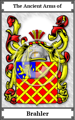 Brahler Family Crest Download (JPG)  Book Plated - 150 DPI
