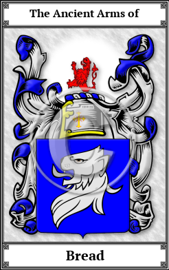 Bread Family Crest Download (JPG) Book Plated - 600 DPI