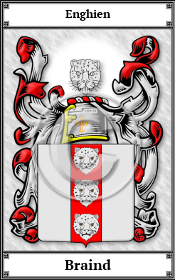 Braind Family Crest Download (JPG)  Book Plated - 150 DPI