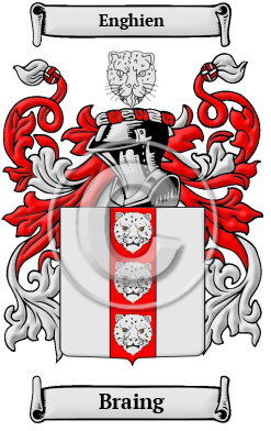 Braing Family Crest/Coat of Arms