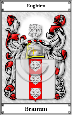 Branum Family Crest Download (JPG)  Book Plated - 150 DPI