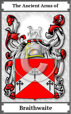 Braithwaite Family Crest Download (JPG)  Book Plated - 150 DPI