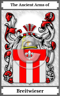Breitwieser Family Crest Download (JPG) Book Plated - 600 DPI