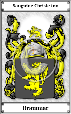 Brammar Family Crest Download (JPG) Book Plated - 600 DPI