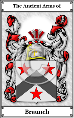 Braunch Family Crest Download (JPG)  Book Plated - 150 DPI