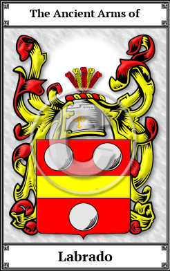 Labrado Family Crest Download (JPG) Book Plated - 600 DPI