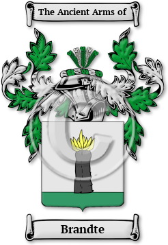 Brandte Family Crest Download (jpg) Legacy Series - 150 DPI