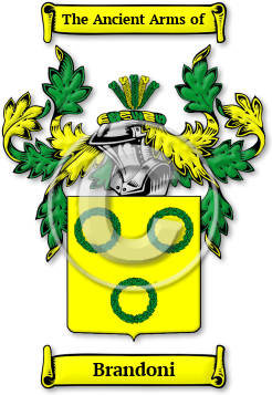 Brandoni Family Crest Download (jpg) Legacy Series - 150 DPI