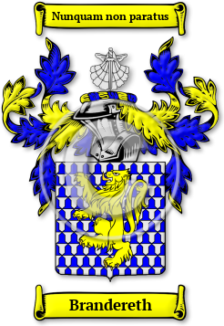 Brandereth Family Crest Download (jpg) Legacy Series - 150 DPI