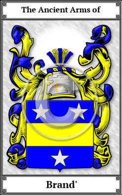 Brand' Family Crest Download (JPG) Book Plated - 600 DPI