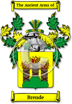 Brende Family Crest Download (JPG) Legacy Series - 600 DPI