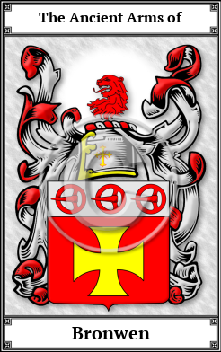 Bronwen Family Crest Download (JPG)  Book Plated - 150 DPI