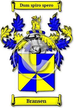 Bransen Family Crest Download (jpg) Legacy Series - 150 DPI