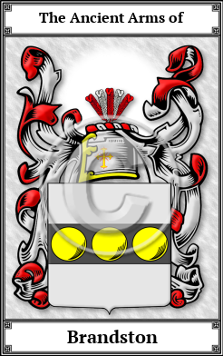 Brandston Family Crest Download (JPG)  Book Plated - 150 DPI