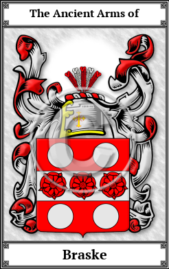 Braske Family Crest Download (JPG)  Book Plated - 150 DPI
