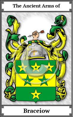 Braceiow Family Crest Download (JPG) Book Plated - 600 DPI