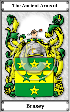 Brasey Family Crest Download (JPG)  Book Plated - 150 DPI