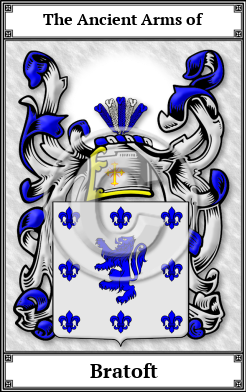 Bratoft Family Crest Download (JPG) Book Plated - 600 DPI