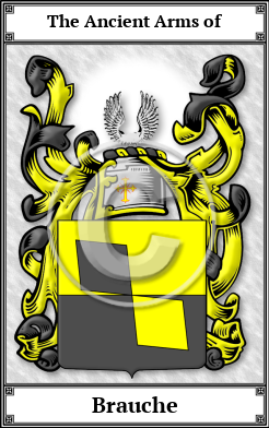 Brauche Family Crest Download (JPG) Book Plated - 600 DPI