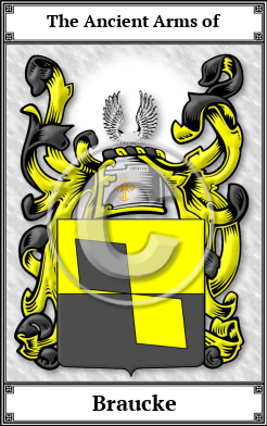 Braucke Family Crest Download (JPG) Book Plated - 600 DPI