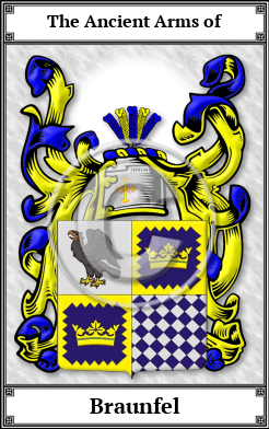 Braunfel Family Crest Download (JPG)  Book Plated - 150 DPI