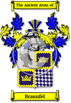 Braunfel Family Crest Download (jpg) Legacy Series - 150 DPI