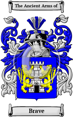 Brave Family Crest Download (JPG) Heritage Series - 600 DPI