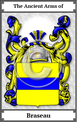 Braseau Family Crest Download (JPG)  Book Plated - 150 DPI