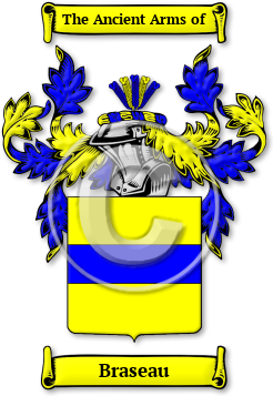 Braseau Family Crest Download (jpg) Legacy Series - 150 DPI