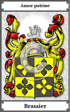 Brassier Family Crest Download (JPG)  Book Plated - 150 DPI