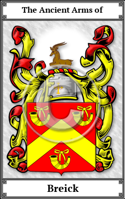 Breick Family Crest Download (JPG)  Book Plated - 150 DPI