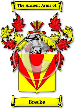 Brecke Family Crest Download (jpg) Legacy Series - 150 DPI