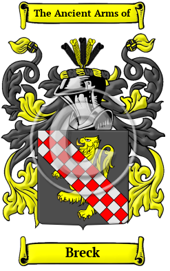 Breck Family Crest Download (JPG) Heritage Series - 600 DPI