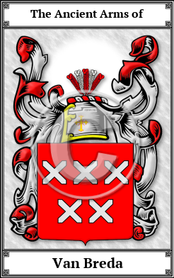 Van Breda Family Crest Download (JPG) Book Plated - 150 DPI